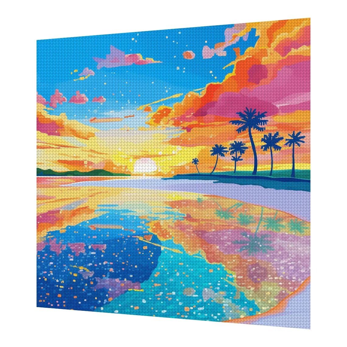 Diamond Painting Chmura Diamentowa Sztuka Kolor Rysunek Diamentowy Obraz Diamentowy Pełny Zestaw Dorosłych 5D DIY Puzzle Ścieg Krzyżowy Mozaika Szkło Malowanie, Dekoracja Ściana Domu 60x80cm S1008