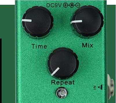 Aurgiarme 9V Electric Guitar Effect Pedal with 10 Sound Options Small Guitar Effect Pedal for Concert Stage Practice Live Studio
