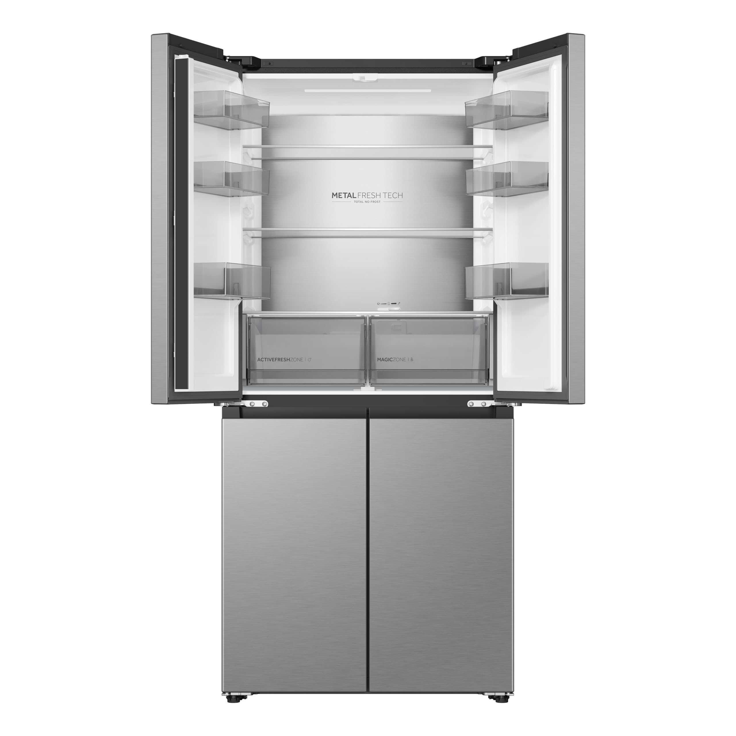 Haier Frigorífico Americano 706 L Negro, Horizon [HCR59F18DNMB] | 4 Puertas, 90,8 An. x 182,5 Al. Cm, Total No Frost, Motor Inverter, Humidity Zone, Antibacterias ABT, Columna de Metal