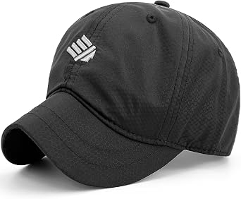 REDSHARKS Quick Dry Short Brim Baseball Hat Running Small Bill Umpire Cap