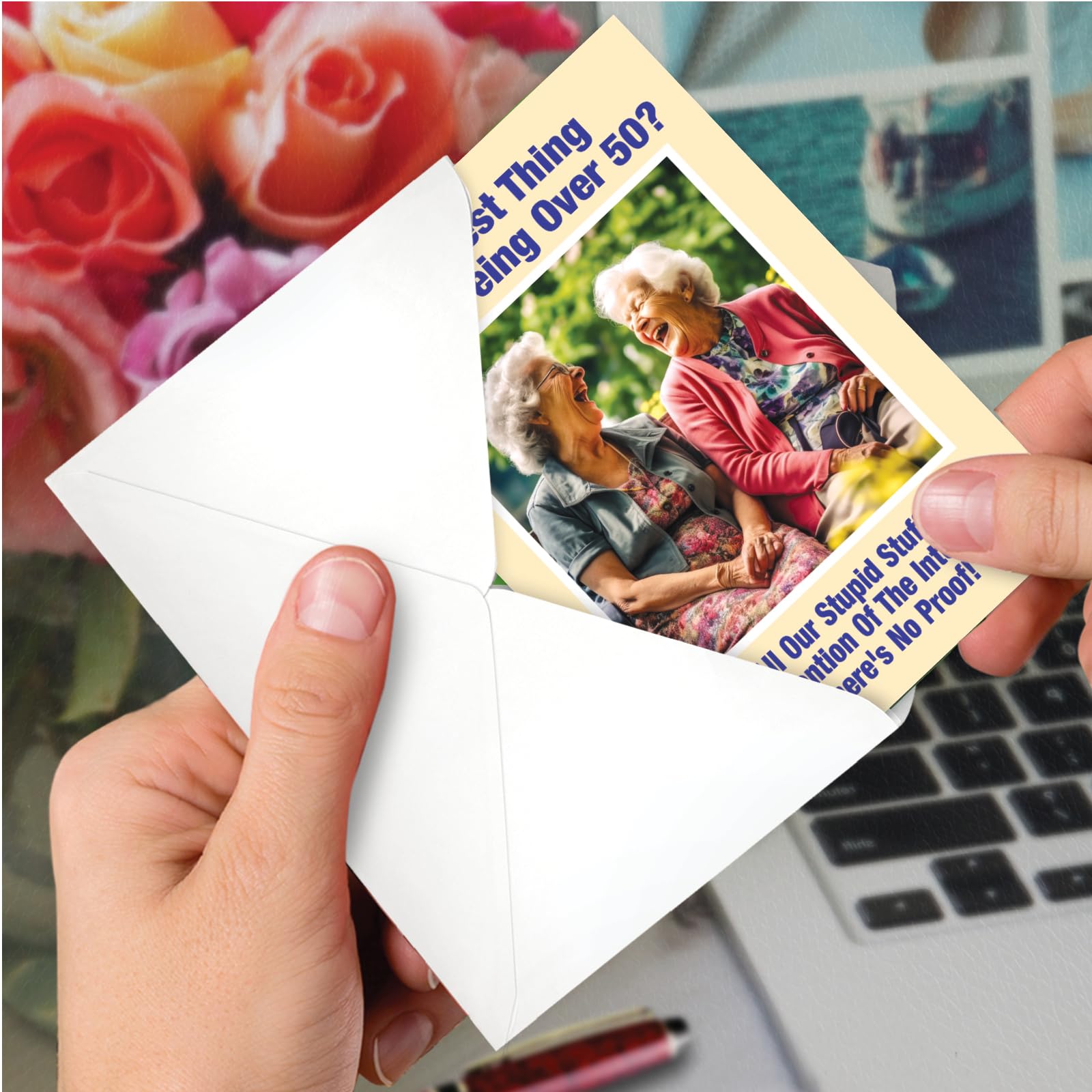 Amazon.com : NobleWorks, Funny Women Birthday Paper Card with 5 x