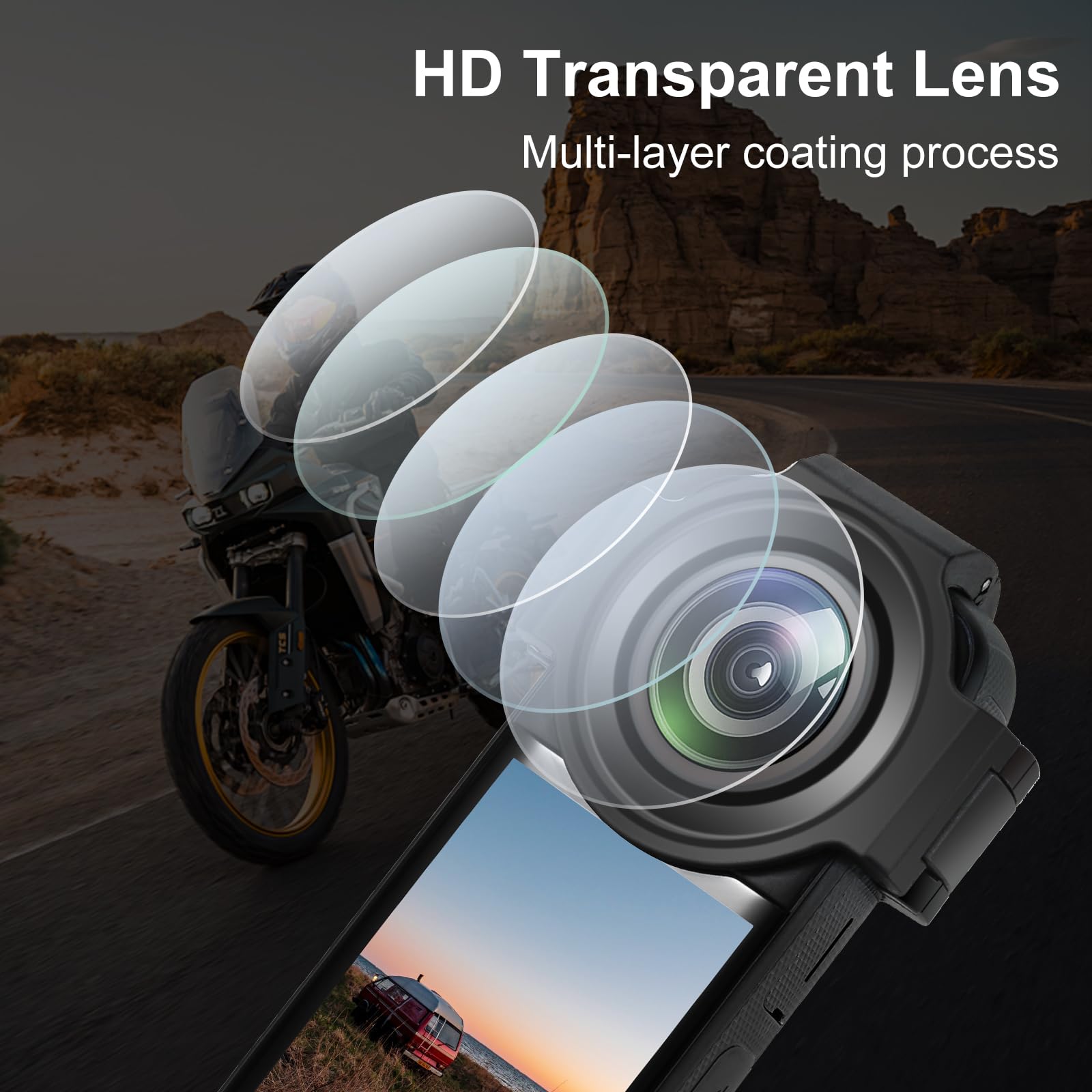 PULUZ Protezione Lenti per Insta360 X3, Copertura Protettiva Accessori Fotocamera ad Alta Trasmittanza Alta Definizione Nero