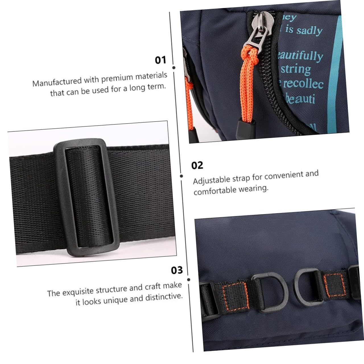 TOYANDONA 1pezzi Marsupio Da Esterno Regolabile Cintura Marsupio Multifunzionale Resistente e Capiente Per Sport Viaggi e Uso Quotidiano