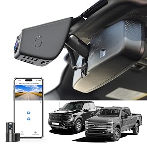 Mangoal Front 4K Rear 1080P Dash Cam fit for Ford F150 2018-2026 F250 F350 F450 Super Duty 2020-2026