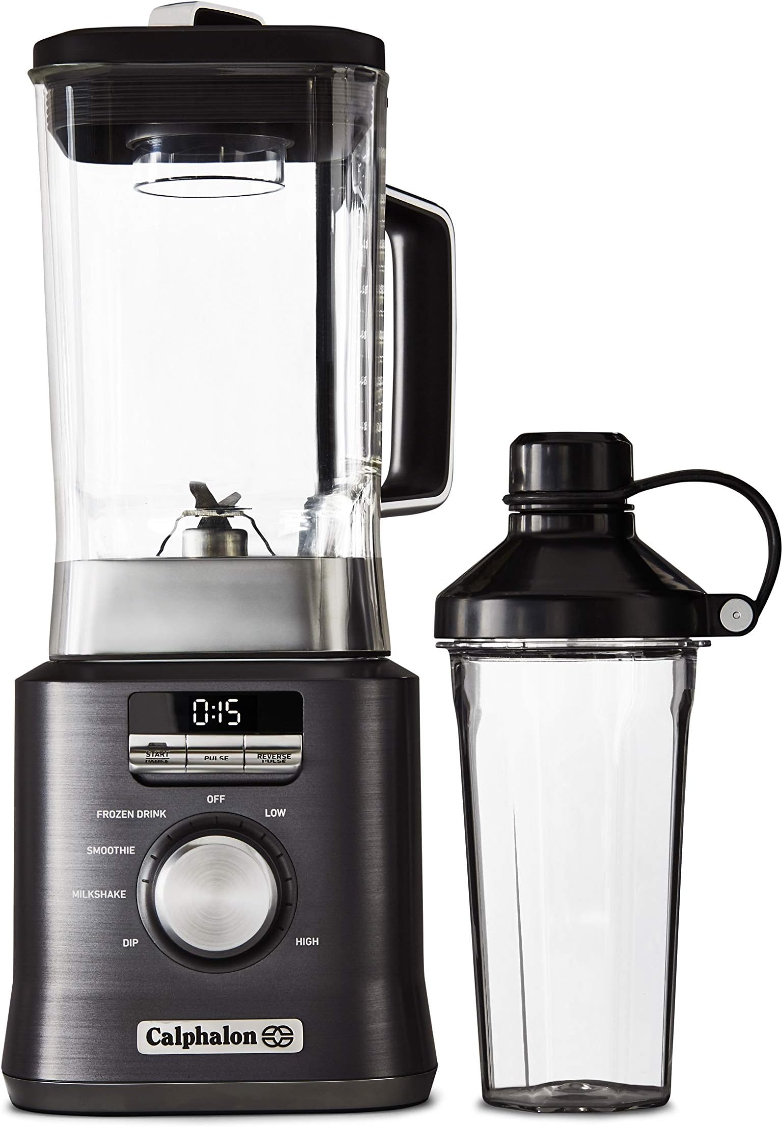 CalphalonBLCLMB1 Auto-Speed Blender, Dark Stainless Steel