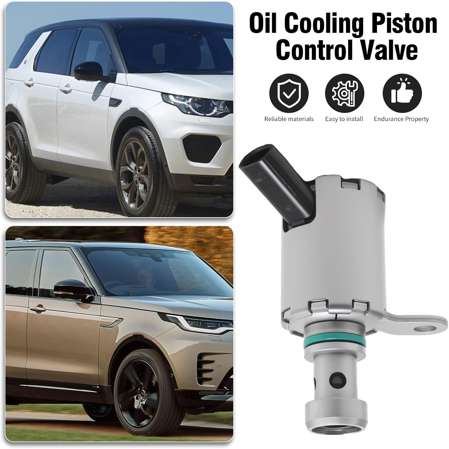 LR073684 Oil Cooling Piston Control Valve, Replacement for Range Rover 2013-Newer, Replacement for Range Rover Sport 2014-Newer