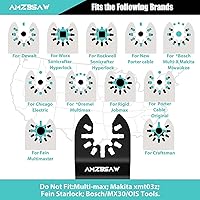 Vista 7 de 100 piezas de cuchillas oscilantes de titanio para multiherramienta de corte de metal, kits de cuchillas multiherramienta para metal, clavos