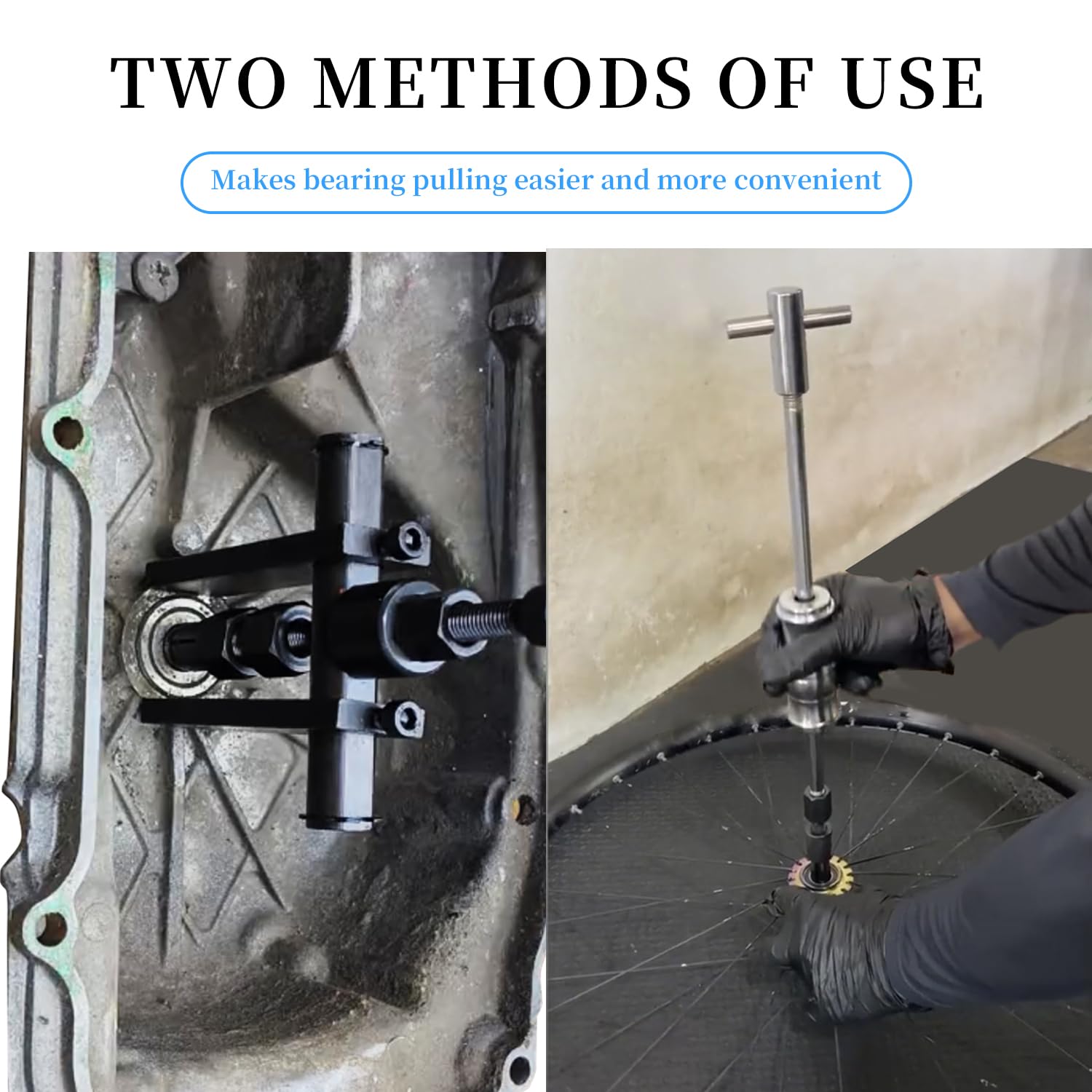 Ensemble d'extracteurs de roulements à trou borgne, 12 pièces, extracteur de roulements internes, outil de démontage de roulements de roue de moto, marteau coulissant, insert pilote, outil d'extract