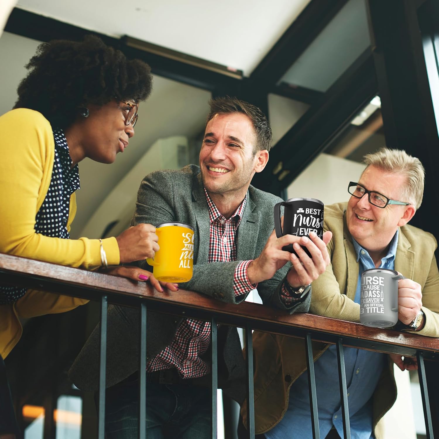 2026 Nurse Gifts Bulk Nursing Travel Coffee Mug 17 oz Nurse Appreciation Cups Stainless Steel Insulated Tumbler with Handle for Graduation Friends Coworker(Fashionable) - Image 7