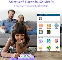 Vista 2 de Tablet de 7 pulgadas para niños Android 11 Tablets 3GB 32GB Control Parental Niños Aprendizaje Tableta Niño Tablet a prueba de golpes Funda