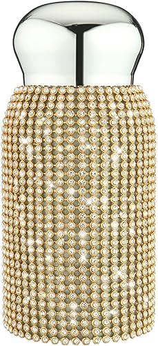 Tmore Mini termo con diamantes de imitación para mujeres y niñas, de acero inoxidable con purpurina, térmicas, bonitas, de 6.8fl oz6.76 onzas,