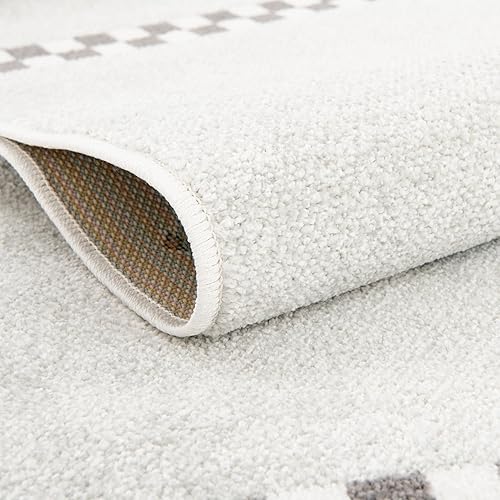 Miniatura 5 de Unique Loom Whimsy Collection - Alfombra rectangular de 2 pies 2 pulgadas x 2 pies 11 pulgadas, grisnegro