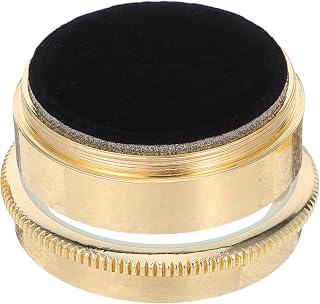 Loose Gemstone Display Box Mini Jewelry Keepsake Container with Glass Lid Golden Small Gemstone Storage Case for Collectibles