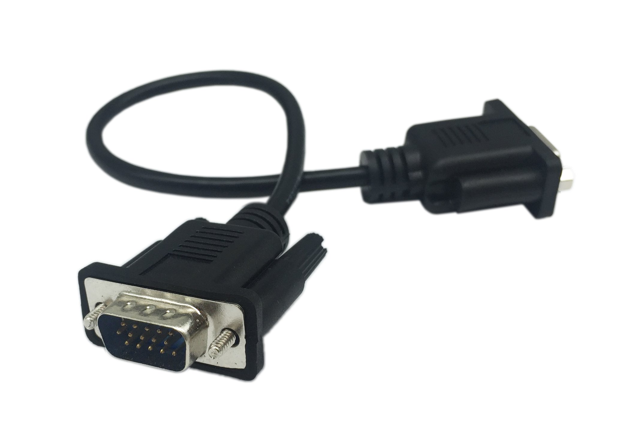 CERRXIAN Cavo di prolunga VGA SVGA 15 pin HD15 maschio a femmina adattatore video monitor per PC portatile TV Porjector (mf)