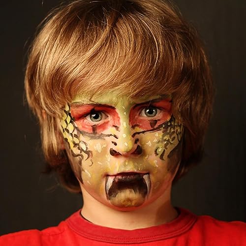 Miniatura 4 de Palo de pintura facial verde ogro, ojo verde negro palo para deportes, caza, camuflaje, pintura corporal en barra en barra de pintura de cara de