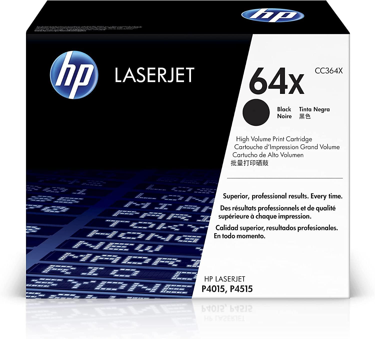 HP CC 364 X toner laser nero compatibile con HP 64X (CC364XD