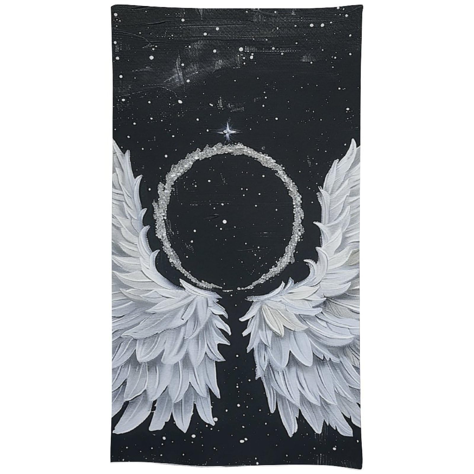 Nappe rectangulaire抗污防缩水140x279cm ailes blanches avec auréole fini les taches de vin