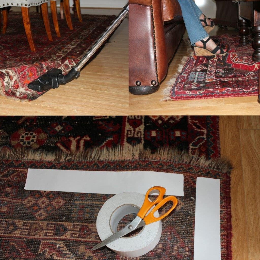 PRETMANNS Double Sided Carpet Tape - for Keeping Area Rugs & Carpets in Place – Great for Wood Working & Craft Projects - 33 Yards (2.5”Wide X 100ft Long)