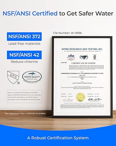 Miniatura 3 de Waterdrop Filtro de agua 10UE para debajo del fregadero para sistema dispensador instantáneo de agua fría y caliente, reduce PFAS, PFOAPFOS, plomo,