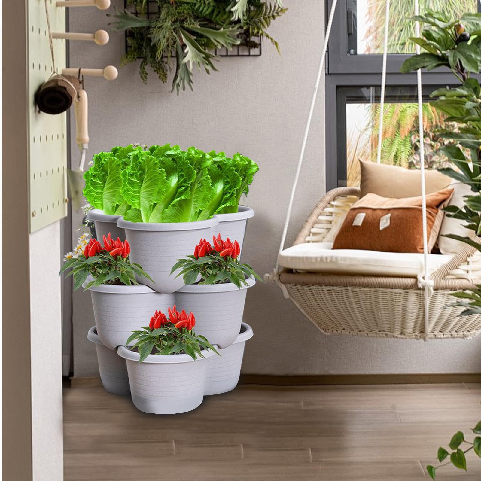 Stacking Strawberry Towers Tower Garden Stackable Garden Indoor