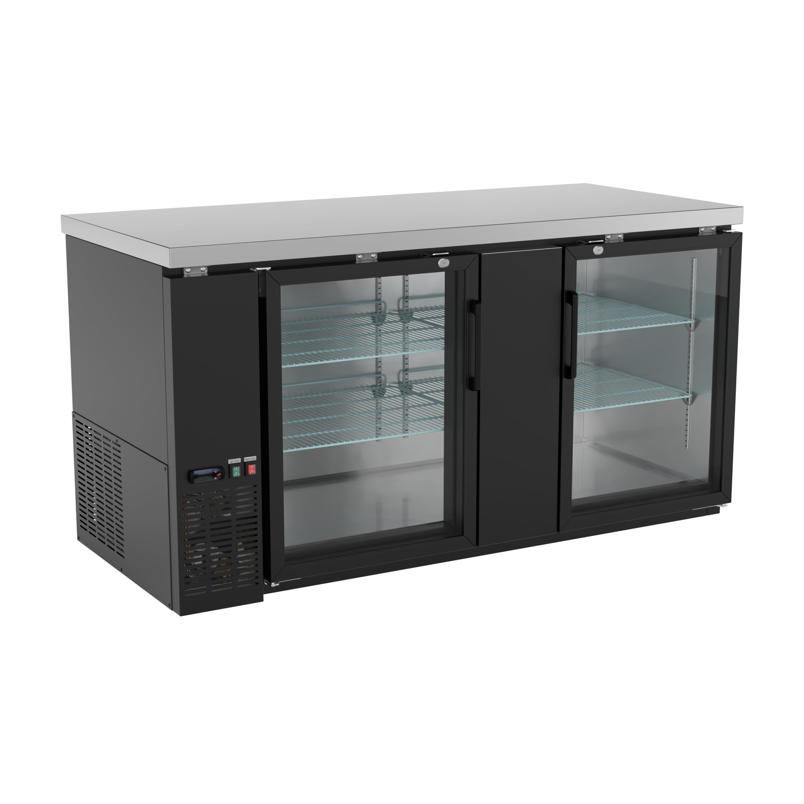 Krollen Industrial UBB-3G-HC 23.4 cu ft Beverage Cooler Black