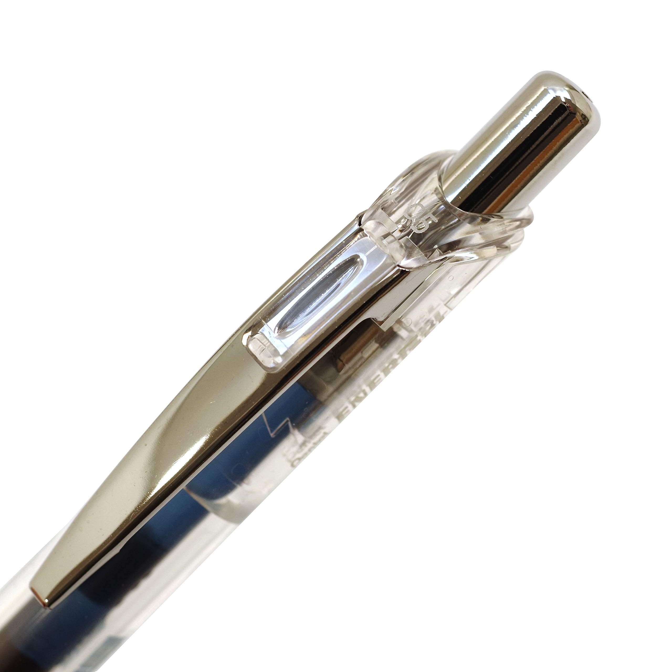 Pentel Knock Ballpoint Pen Energel-inkfree Needle Tip 0 5mm Black Ink BLN75TL-A — view 2