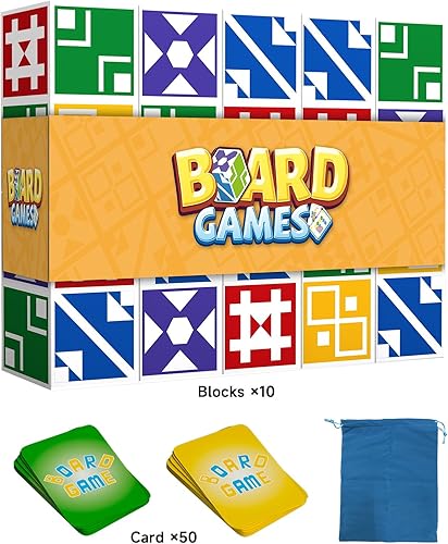 Miniatura 2 de Juego familiar a juego para niños y adultos, juegos de mesa de rompecabezas de bloques para niños y niñas de 6 a 8 a 12 años, rompecabezas de
