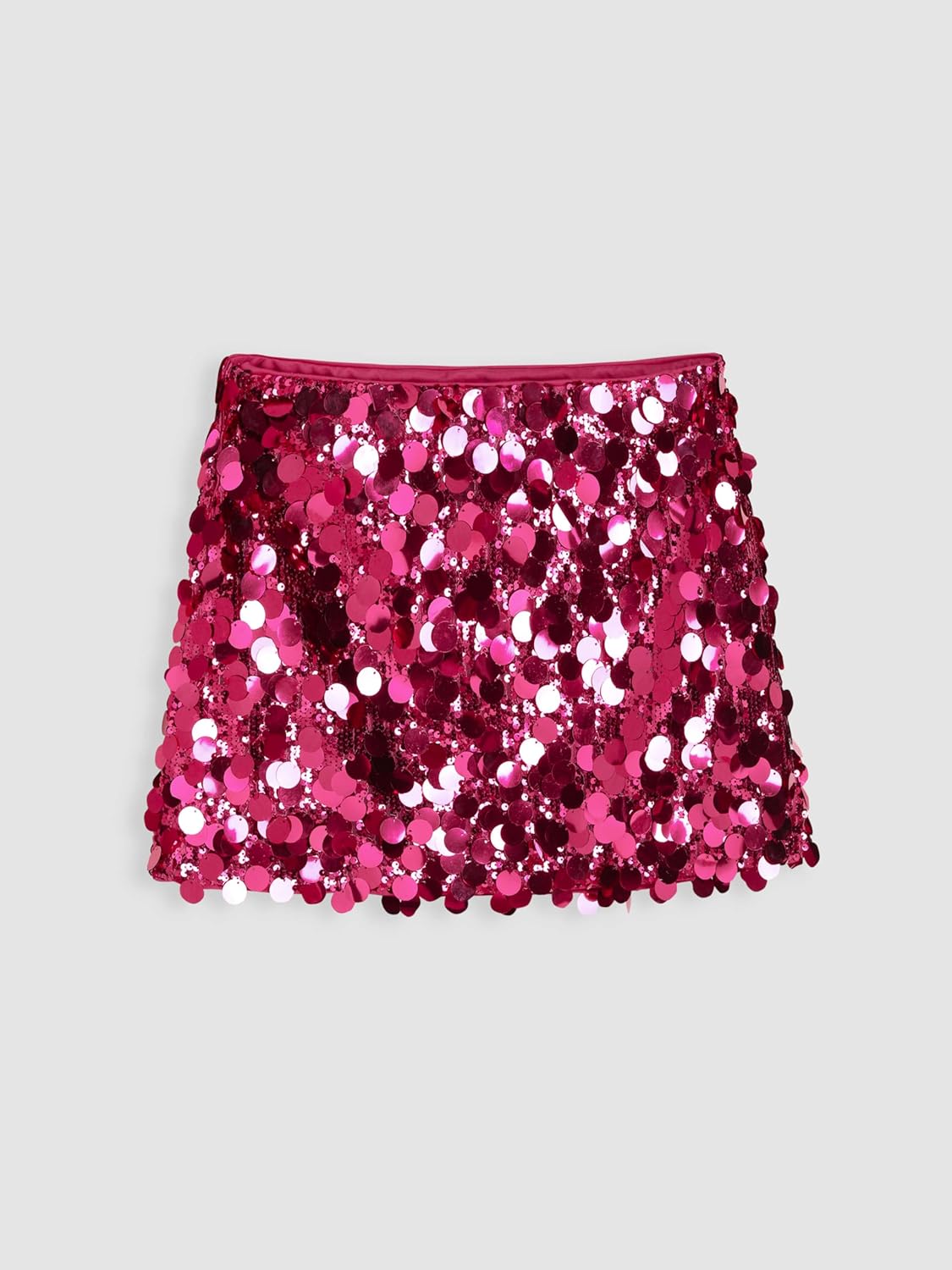 CIDER Sequin Mid Waist Sparkle Skirt Party Club Night Out Mini Skirt for Women Trendy - Image 4