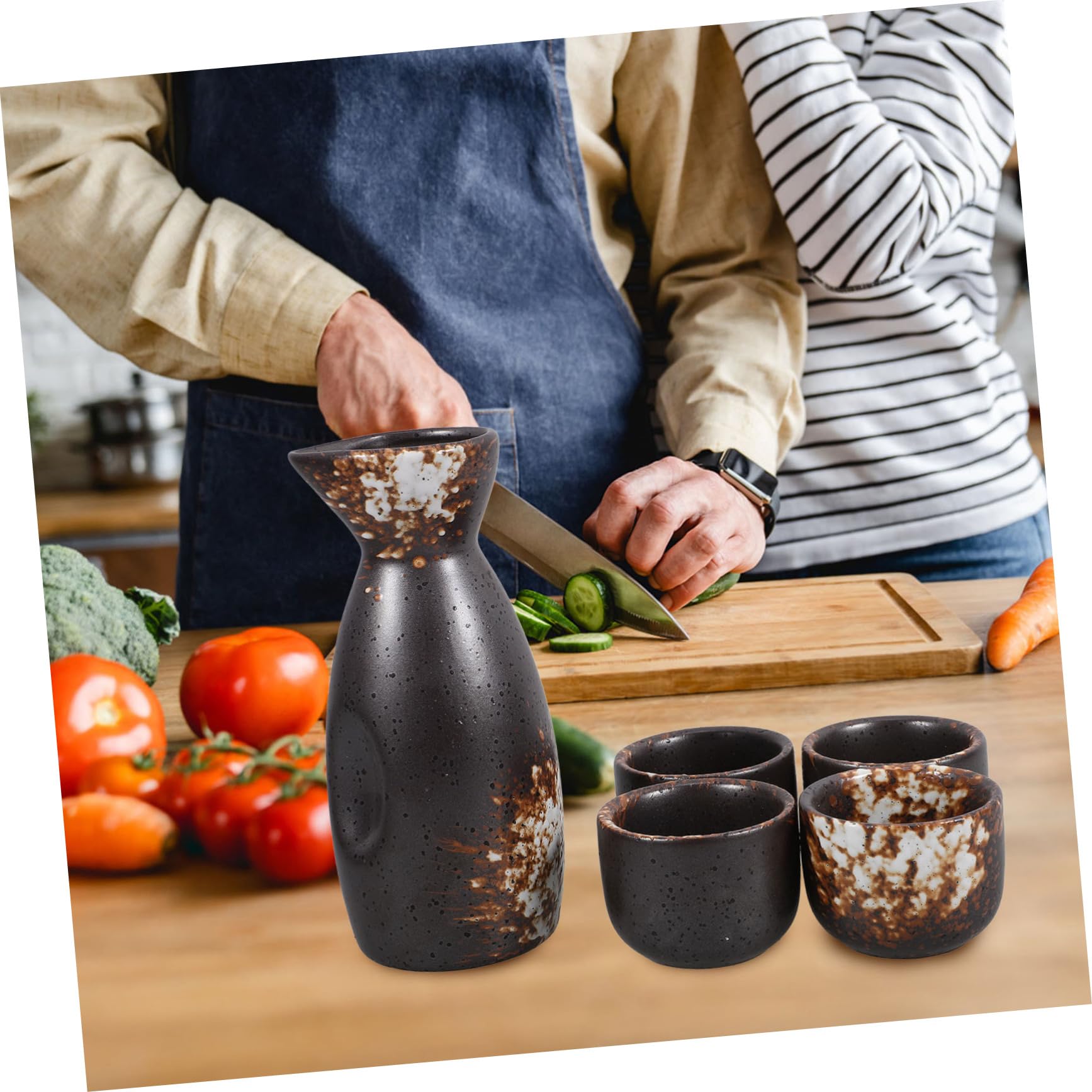 4 Ensembles Pichet À Saké Et Ustensiles De Boisson Tasse À Saké Pot À Saké Tasses À Saké Tasse À Saké Japonaise Bouilloire À Saké Rétro Bouilloire À Saké Vintage