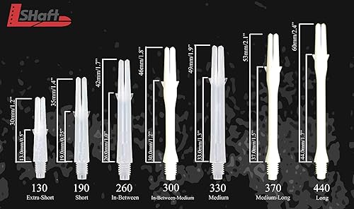 LSTYLE Carbon Dart Shafts Spins - for Soft Tip and Steel Tip Darts