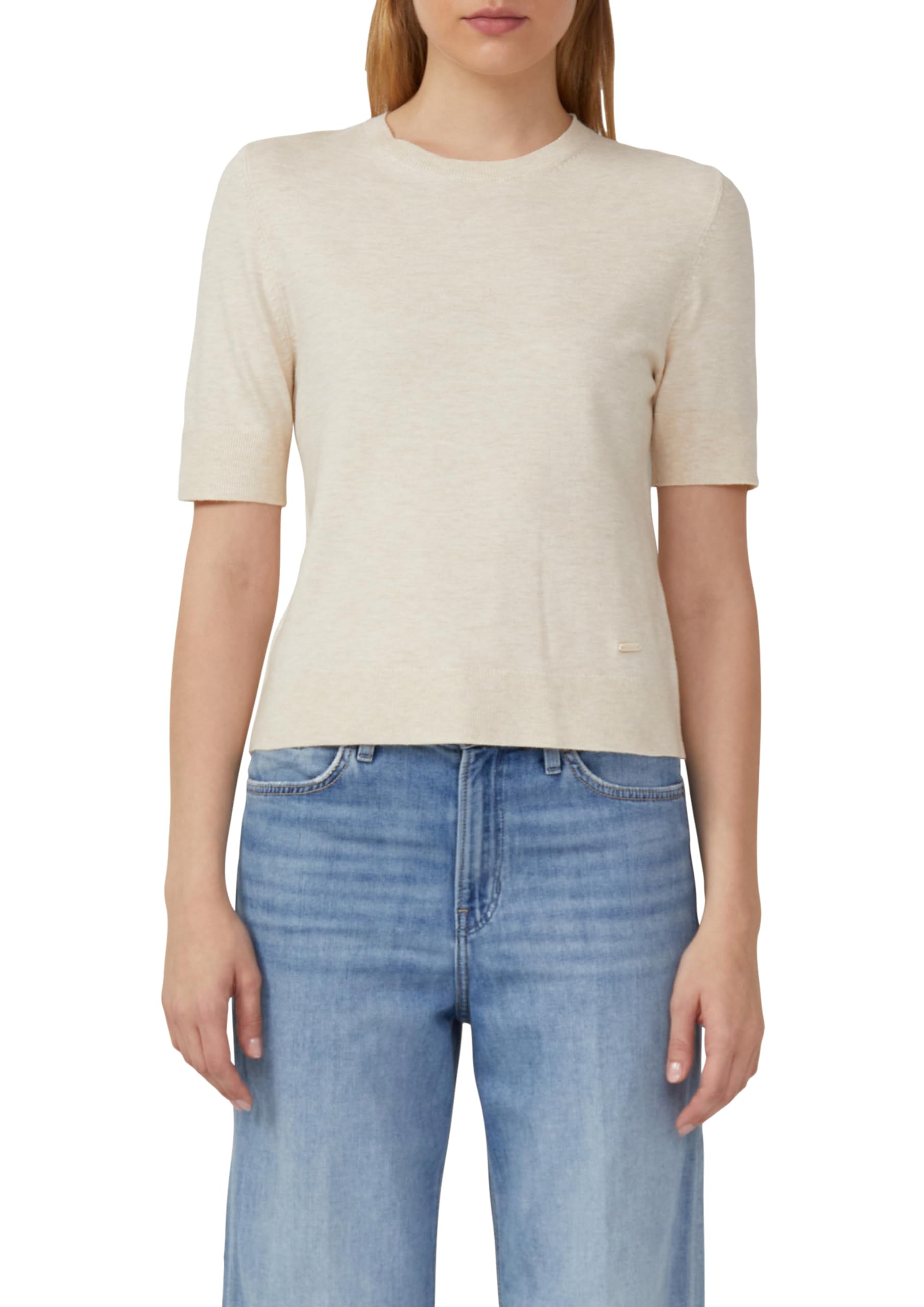 s.Oliver Damen Strickpullover – Kurzarm, Rundhals, Regular Fit