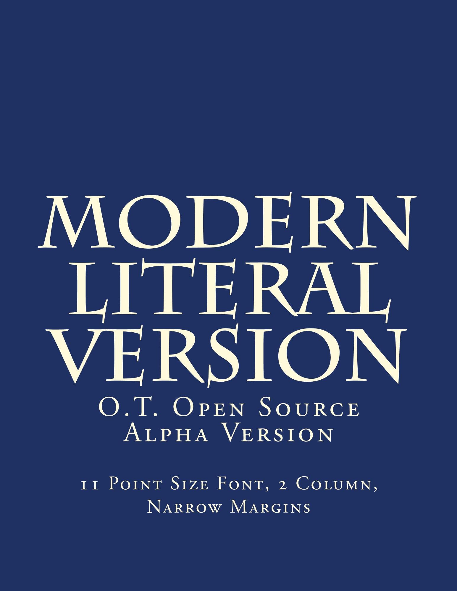 Modern Literal Version O T Buy Online In Ecuador At Desertcart Ec Productid 149586252