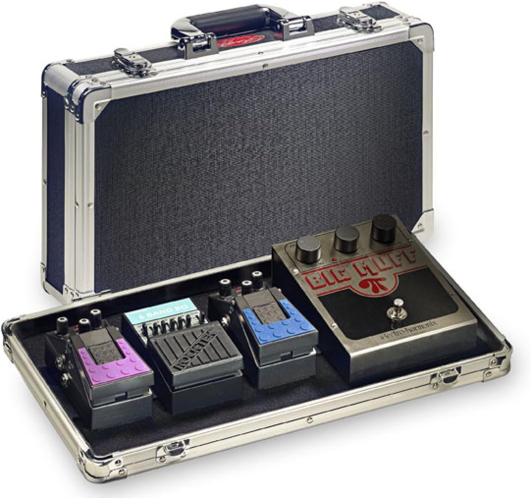 Stagg UPC-424 Guitar Effect Pedals Case with High Density Foam Padded Interior - Black