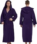 Mens Robe with Hood-Classic Terry Cloth Bathrobe for Men,Soft Knee Length Bathrobes,