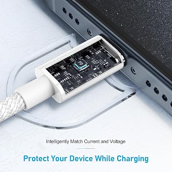 USB C Charger Cable, 2Pack 1M Braided iPhone Cable USB C to C Fast Charging for Apple iPhone 17 16 15 Pro Max Pro Plus, for iPad Pro/Air/Mini, for MacBook Air/Pro, for Samsung Galaxy Series and more