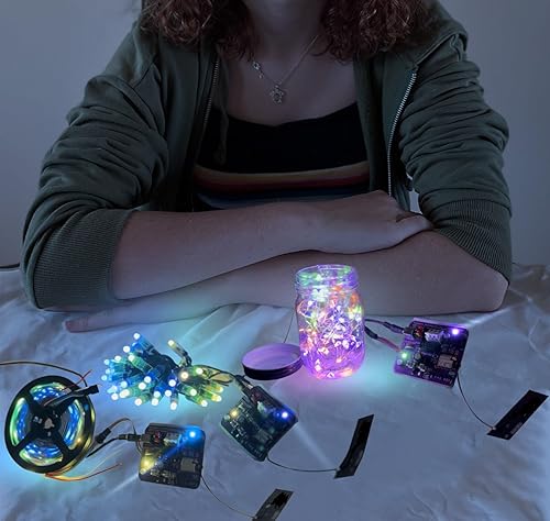 Miniatura 4 de Controlador LED inteligente Wi-Fi  WLED preinstalado  Antena Wi-Fi de rango extendido  Diseñado para controlar LED RGBW inteligentes SK6812 de 5