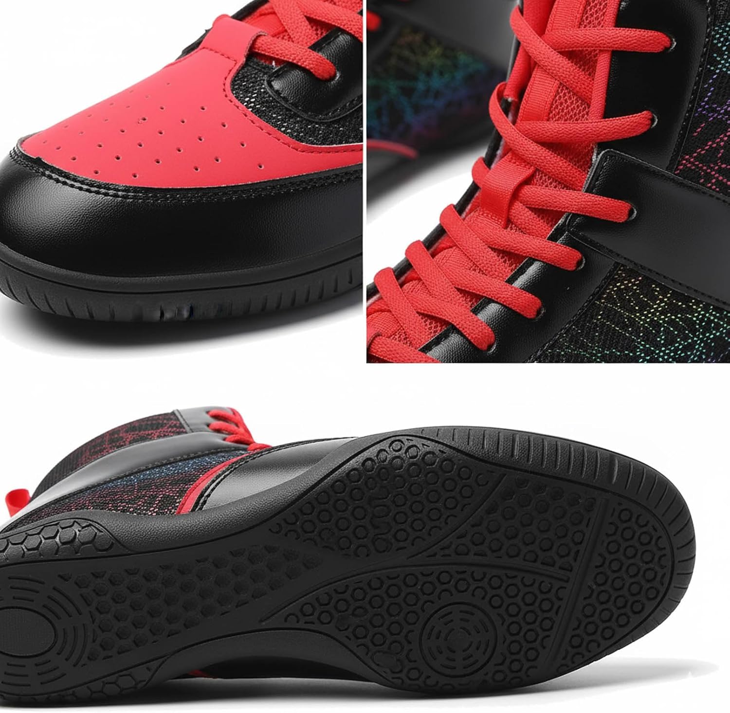 Boxing Shoes for Men Women Wrestling Shoe Lightweight Breathable High Top Fitness Weightlifting Powerlifting Shoes