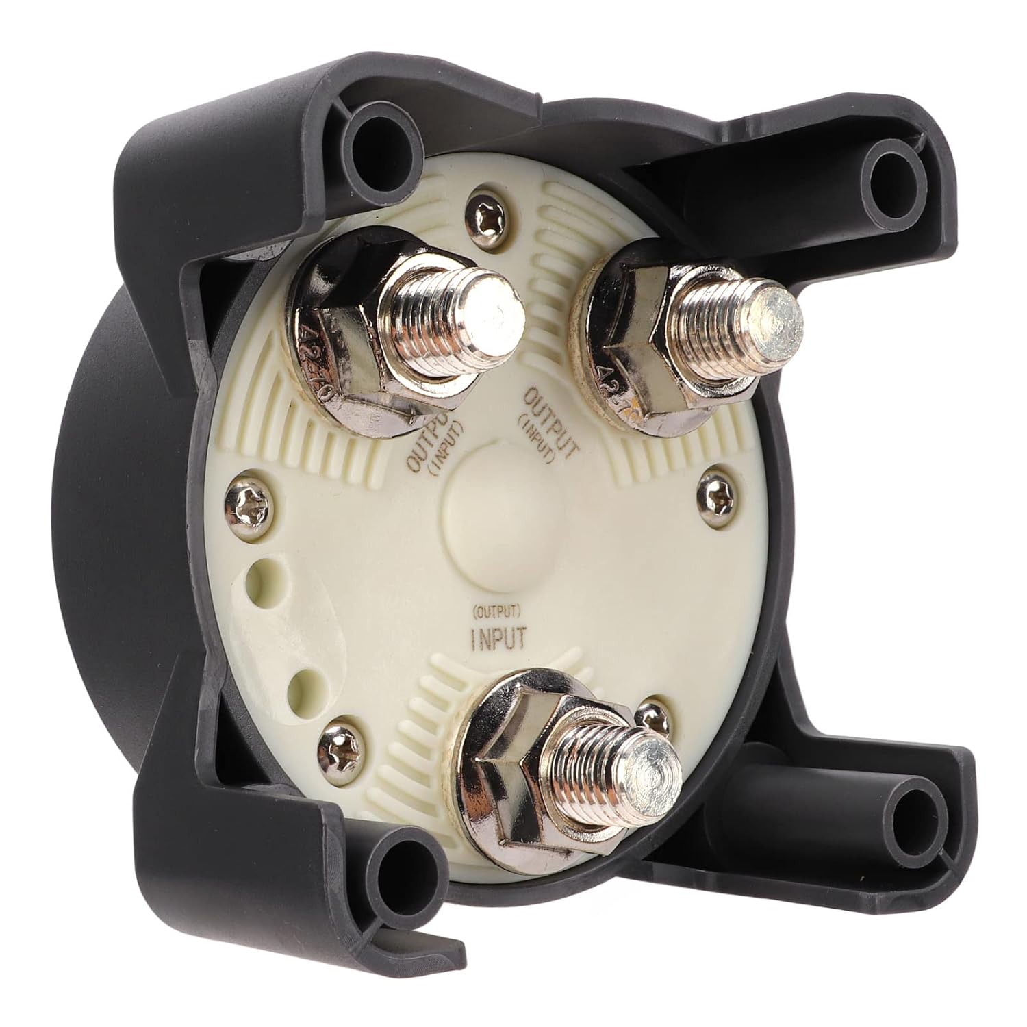 Marine Fit for Master Battery Switch 600A 32V Single Circuit ON Off Power Disconnect Switch for Boat RV, Tinned Copper, Grey