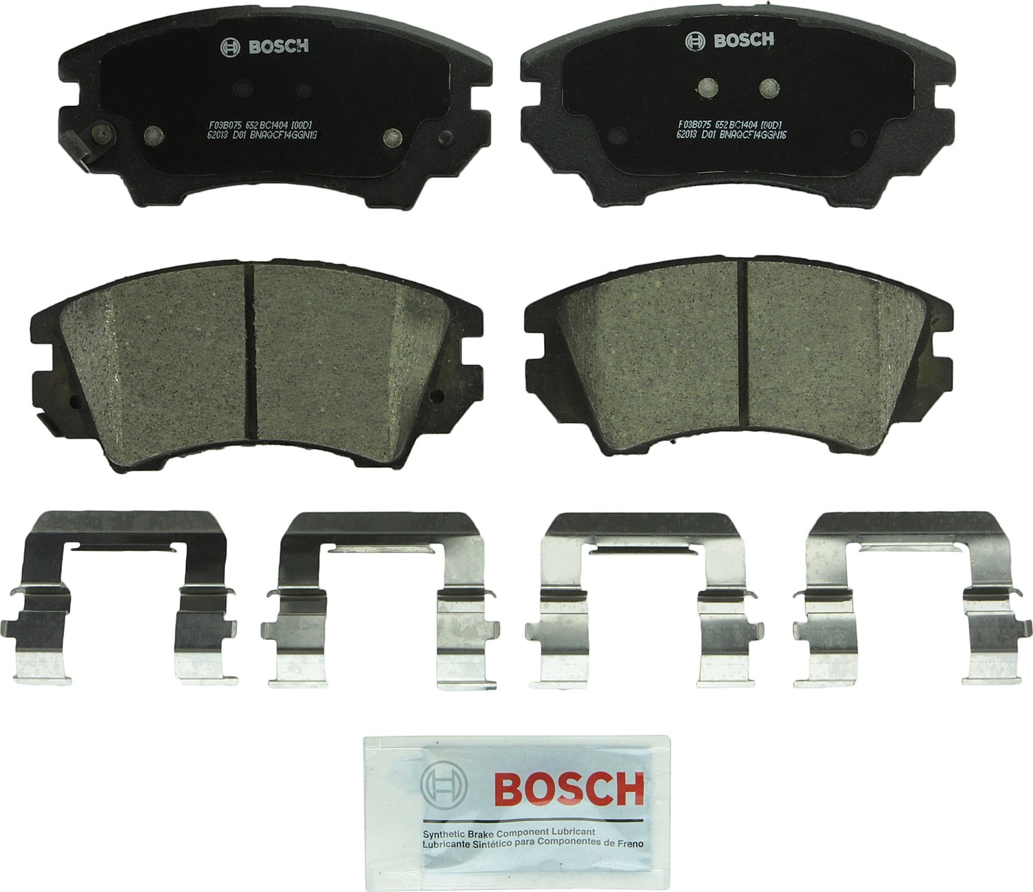 Bosch Automotive BP1078 QuietCast Premium Semi-Metallic Disc Brake Pad Set For: Subaru Forester, Legacy, Outback, B9 Tribeca, Tribeca, WRX, Front — view 56