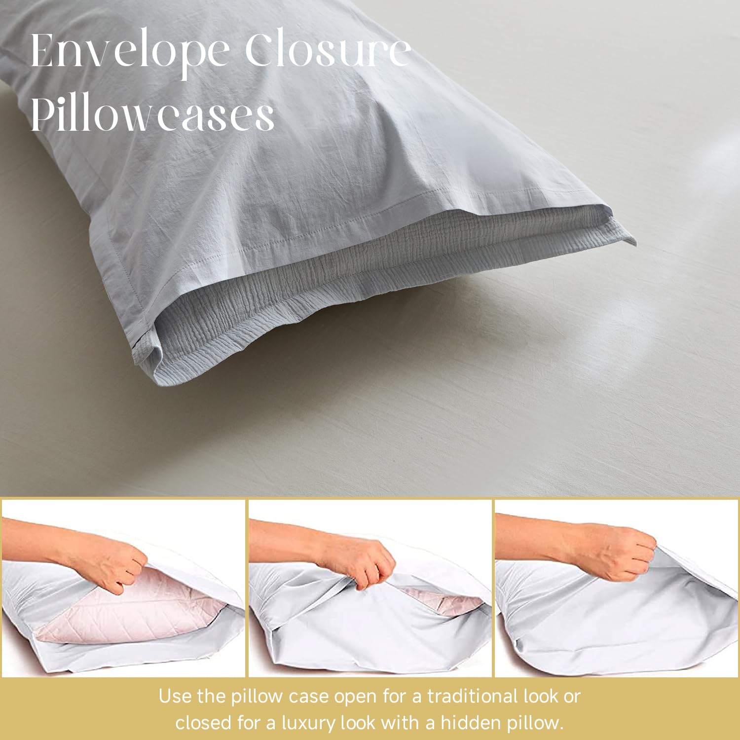 Simple&Opulence Muslin King Duvet Cover Set - Image 4