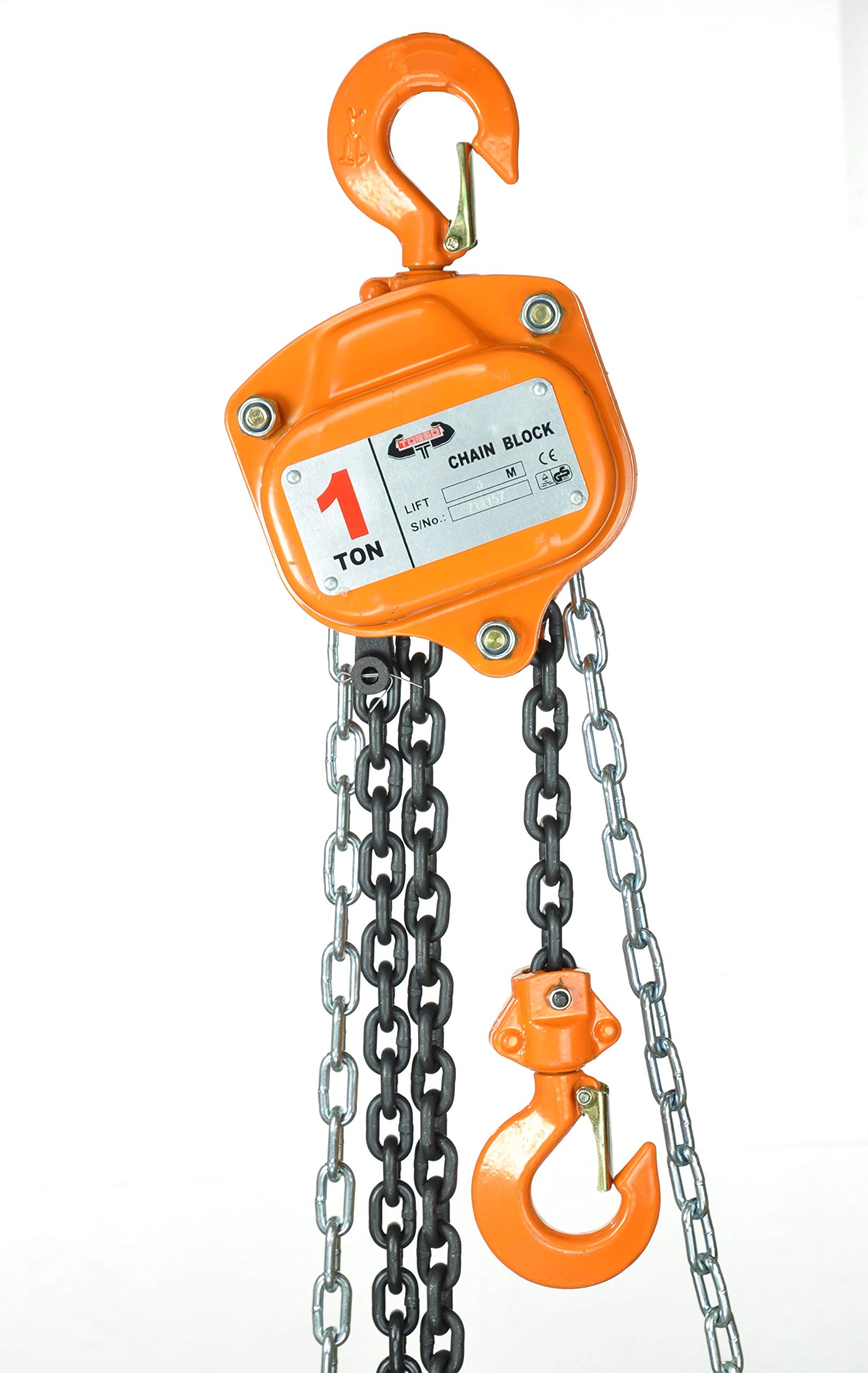 1000kg Kettenzug 3 m Hubhöhe Ratschenzug Hebezug Hebelzug Handkettenzug Kranzug 1000 kg Kran Kette Hebel 1 t
