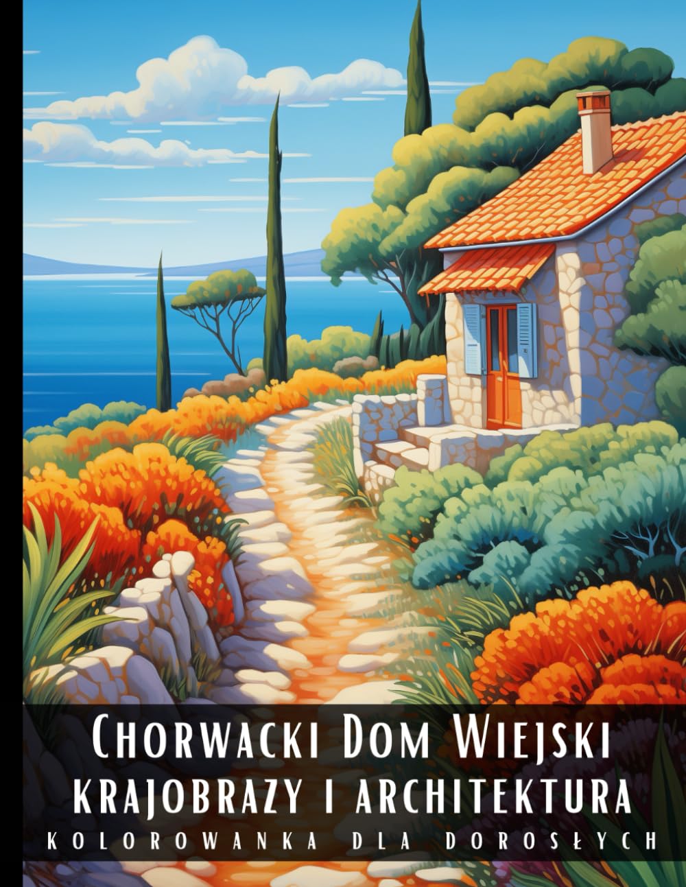 Kolorowanka Dla Dorosłych Chorwacki Dom Wiejski Krajobrazy i Architektura: Książka do Kolorowania dla Dorosłych Chorwacki Dom Wiejski: Antystresowa ... i Widoki Chorwacji 50 Stron z Rysunkami