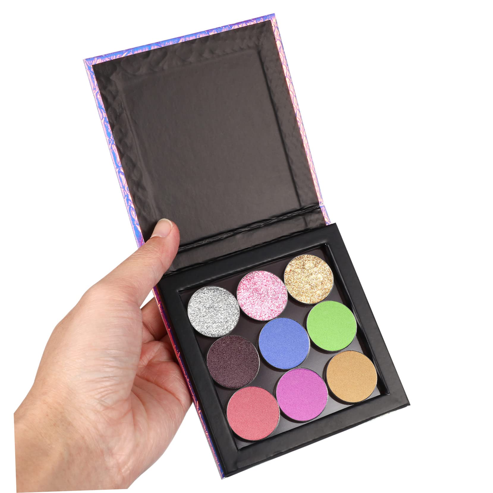FRCOLOR 2 Set vassoio per il trucco vuoto porta ombretto vuoto tavolozza magnetica piccola tavolozza di ombretti vuota tavolozza magnetica vuota di grandi dimensioni rossetto suite spatola