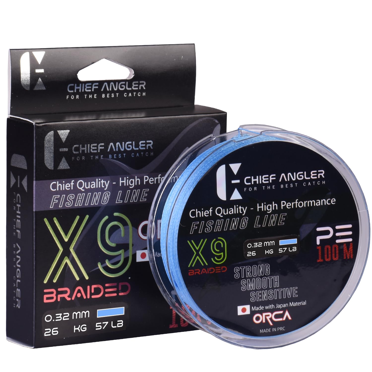 Chief Angler Saltwater and Freshwater PE Braided Fishing Line Strand 9X Green 0.32MM-57LB 100M (B0CT3NW94H) Amazon Price History, Amazon Price Tracker