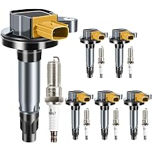 DG549 UF646 Ignition Coil Packs & Iridium Spark Plugs Fits for Ford Ecoboost F150 F-150 Explorer Expedition Navigator 3.5 3.5L V6 2011 2012 2013 2014 2015 2016 2017 Set of 6