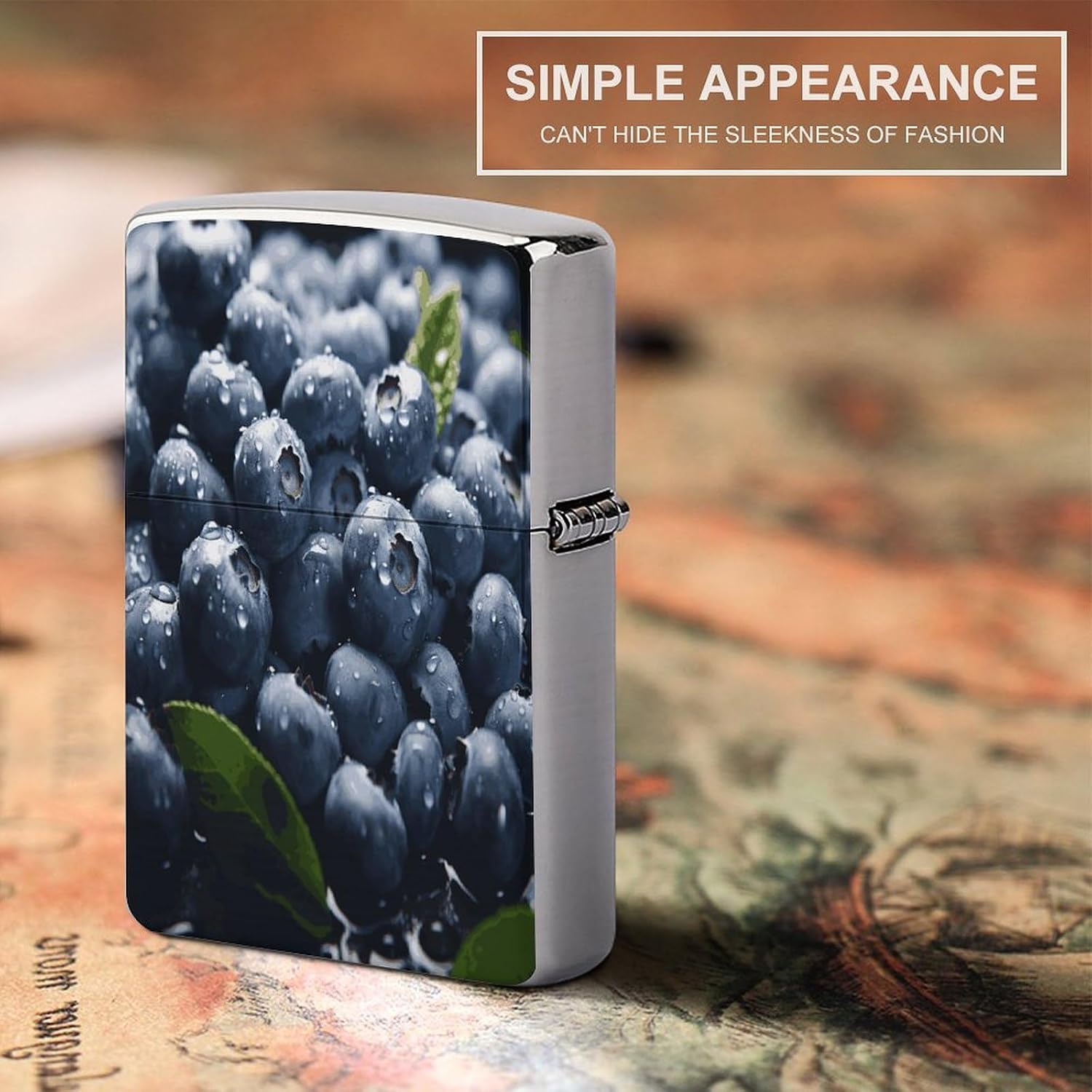 Delicious Blueberry Lighter Case Cover Holder Lighter Sleeve