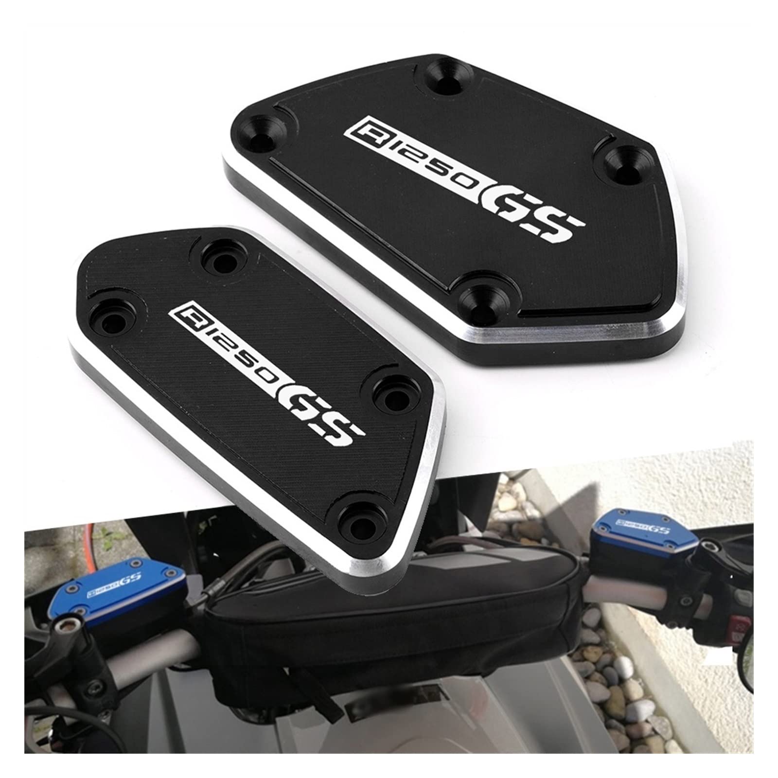 Accessori per serbatoi Per BMW R1250GS Adventure ADV R 1250 GS 2018 2019 Moto Accessori CNC Freno Anteriore Frizione Serbatoio Del Liquido Tappi Di Copertura(Gold)