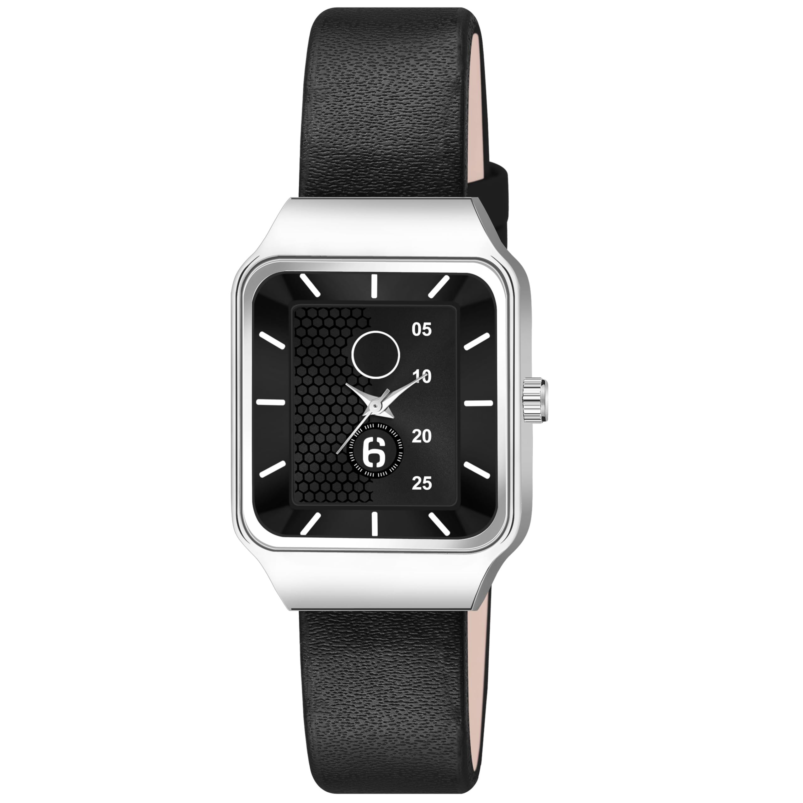 KIROH Square Dial Leather Strap Analog Watch for Girls and Women(Black) (Black) (B0CTKP6KW2) Amazon Price History, Amazon Price Tracker