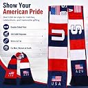 KNK 2026 Soccer Fan Scarf – Double Sided Reversible Football Supporter Scarf with Soft Velvet Feel (USA) gallery image