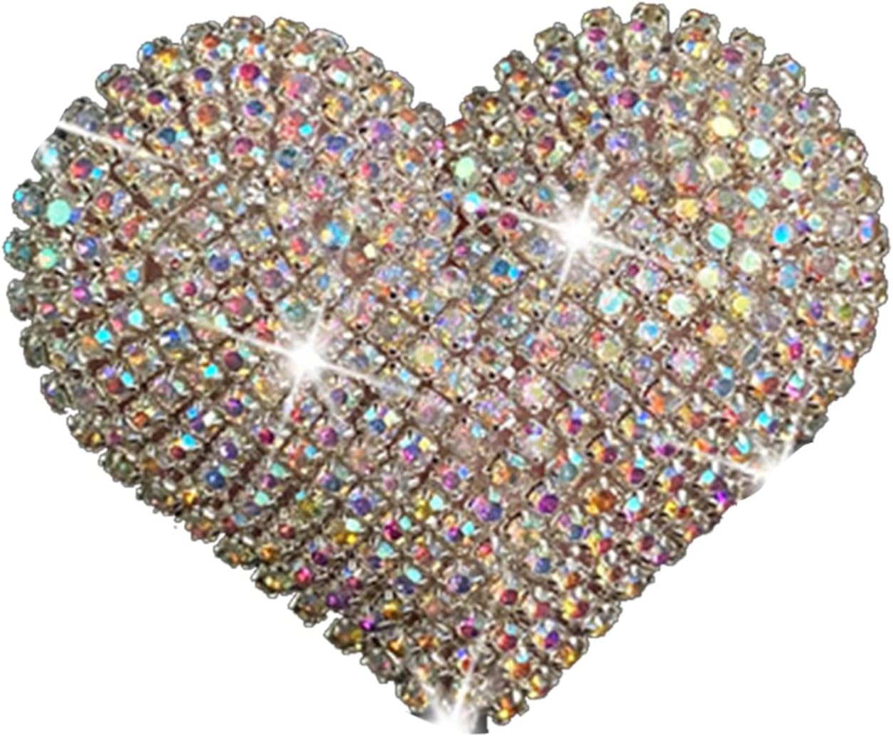 Cute Car Accessories, Rhinestone Heart Air Freshener with Vent Clip, Rhinestone Interior Decoration Air Fresheners Cute Funny